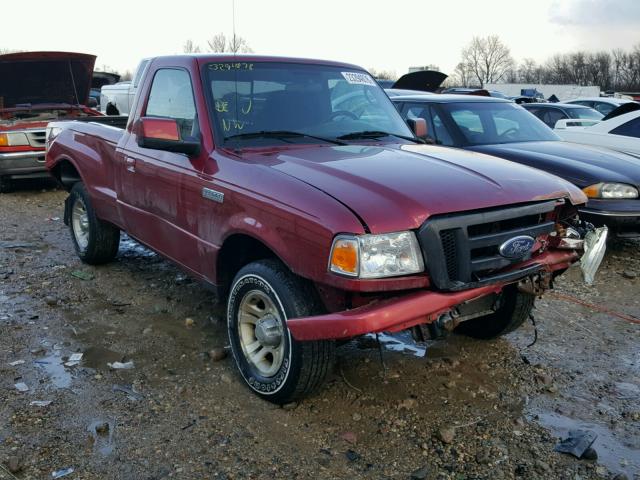 1FTYR10D37PA03199 - 2007 FORD RANGER RED photo 1