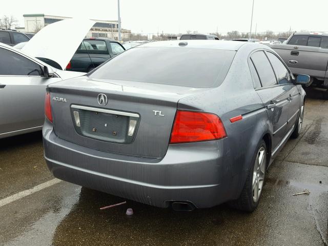 19UUA662X5A002772 - 2005 ACURA TL GRAY photo 4