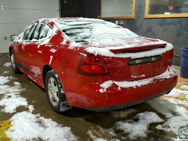 2G2WP552181166948 - 2008 PONTIAC GRAND PRIX RED photo 3