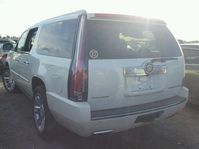 1GYS4KEF8ER163837 - 2014 CADILLAC ESCALADE E WHITE photo 3