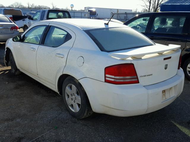 1B3LC46R38N664536 - 2008 DODGE AVENGER SE WHITE photo 3