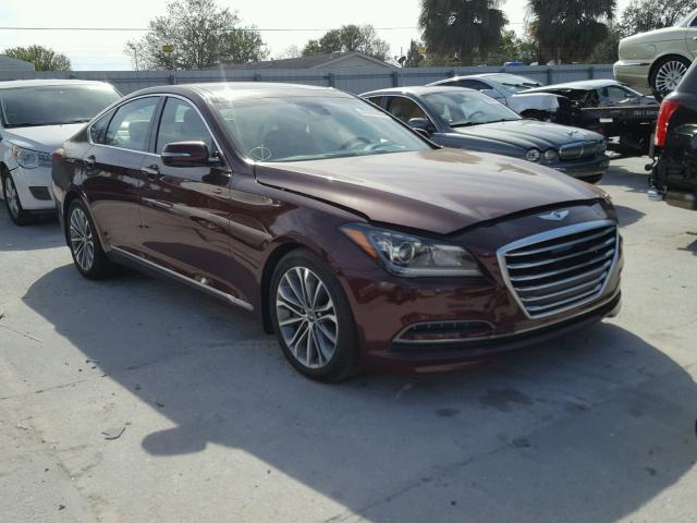 KMHGN4JE7FU092237 - 2015 HYUNDAI GENESIS 3. MAROON photo 1