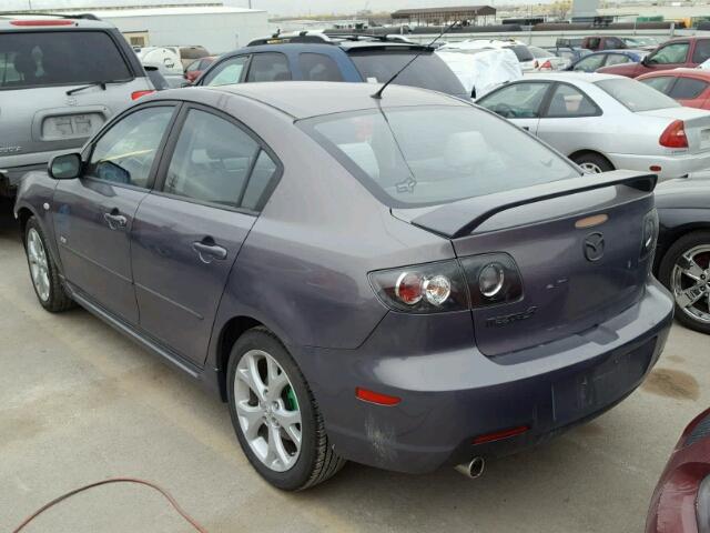 JM1BK323271637875 - 2007 MAZDA 3 S GRAY photo 3