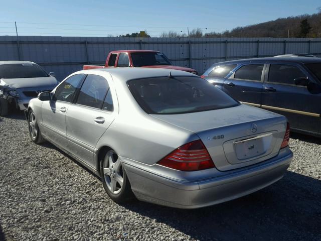 WDBNG70J94A390470 - 2004 MERCEDES-BENZ S 430 SILVER photo 3