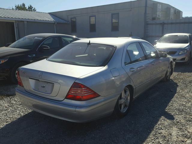 WDBNG70J94A390470 - 2004 MERCEDES-BENZ S 430 SILVER photo 4