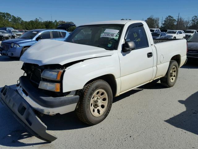 1GCEC14X95Z311665 - 2005 CHEVROLET SILVERADO WHITE photo 2