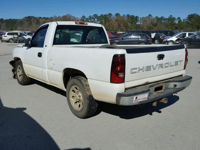 1GCEC14X95Z311665 - 2005 CHEVROLET SILVERADO WHITE photo 3