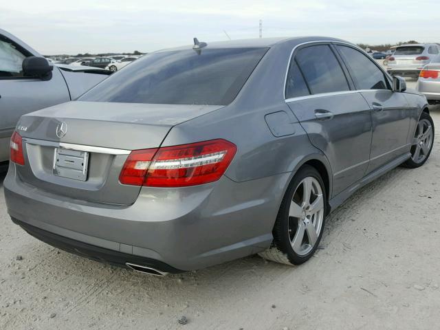 WDDHF5GB8BA515787 - 2011 MERCEDES-BENZ E 350 GRAY photo 4