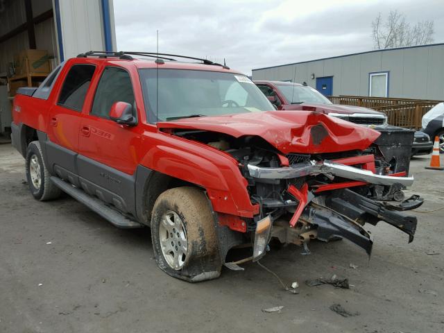 3GNEK12T54G230980 - 2004 CHEVROLET AVALANCHE RED photo 1.