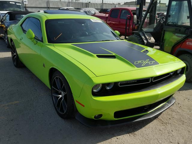 2C3CDZFJ8FH877673 - 2015 DODGE CHALLENGER GREEN photo 1