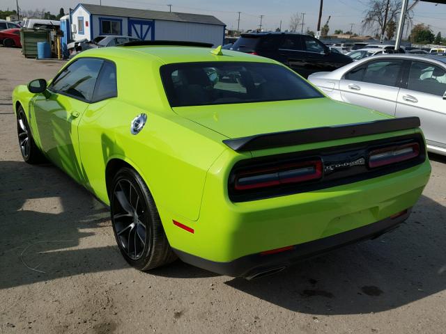 2C3CDZFJ8FH877673 - 2015 DODGE CHALLENGER GREEN photo 3