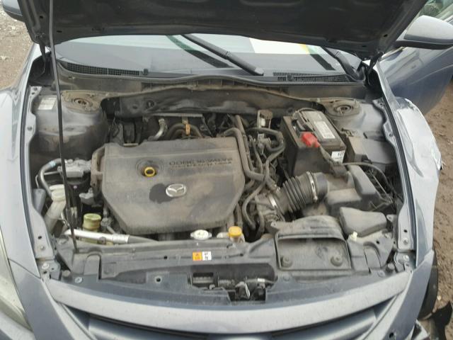 1YVHZ8BH3B5M03514 - 2011 MAZDA 6 I GRAY photo 7