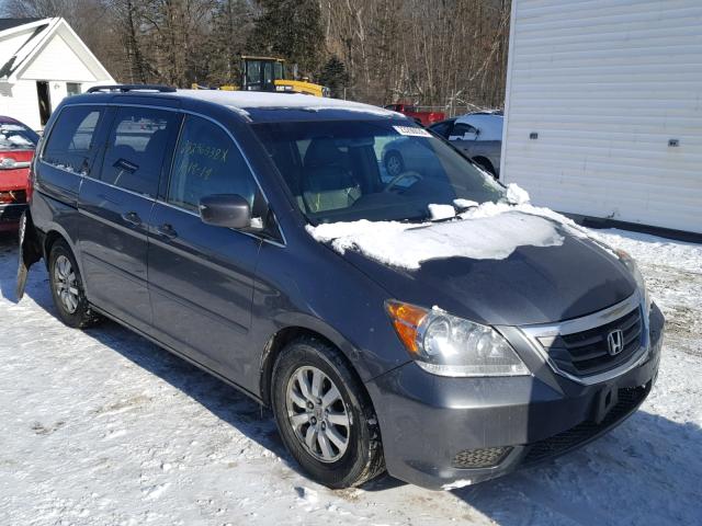 5FNRL3H64AB009795 - 2010 HONDA ODYSSEY EX GRAY photo 1