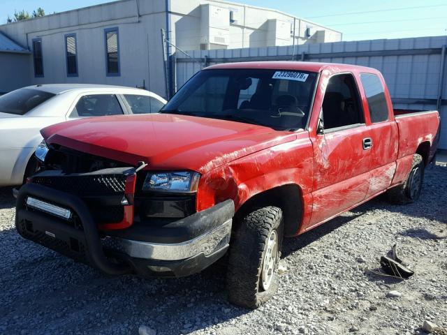 1GCEK19T03E344812 - 2003 CHEVROLET SILVERADO RED photo 2