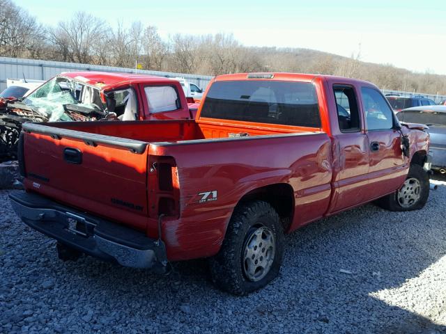 1GCEK19T03E344812 - 2003 CHEVROLET SILVERADO RED photo 4