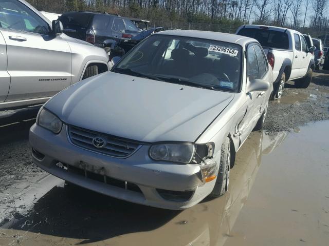 1NXBR12E41Z450236 - 2001 TOYOTA COROLLA CE SILVER photo 2