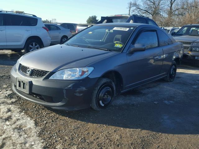 1HGEM22954L033213 - 2004 HONDA CIVIC EX ნაცრისფერი ფოტო 2