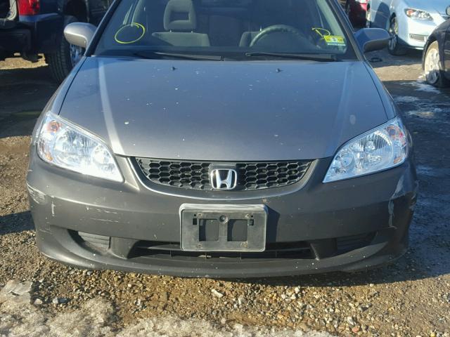 1HGEM22954L033213 - 2004 HONDA CIVIC EX ნაცრისფერი ფოტო 7