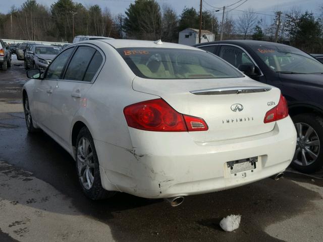 JNKCV61F89M358777 - 2009 INFINITI G37 WHITE photo 3