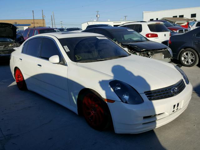 JNKCV51E93M010219 - 2003 INFINITI G35 WHITE photo 1