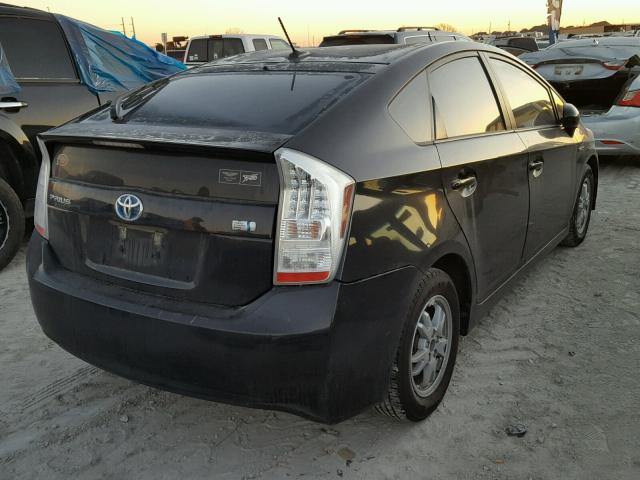 JTDKN3DU8A5209192 - 2010 TOYOTA PRIUS BLACK photo 4