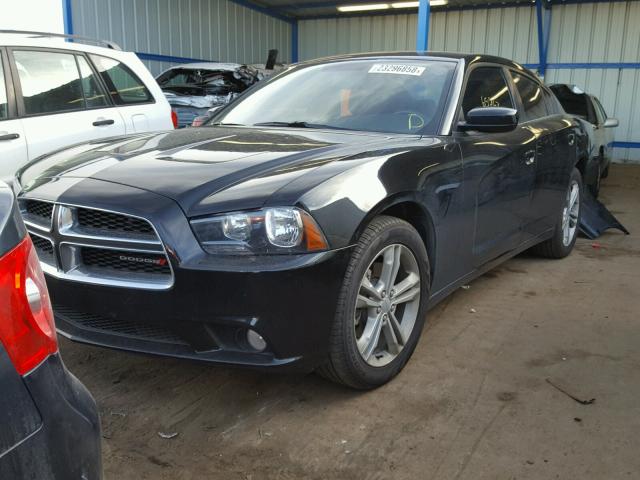 2C3CDXJG7DH539016 - 2013 DODGE CHARGER SX BLACK photo 2