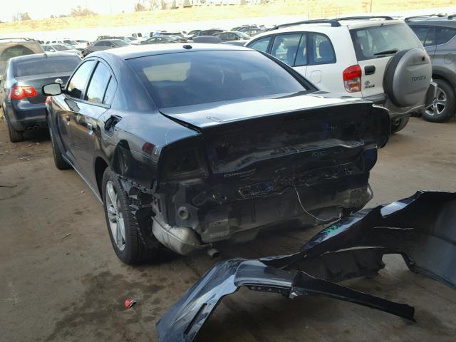 2C3CDXJG7DH539016 - 2013 DODGE CHARGER SX BLACK photo 3