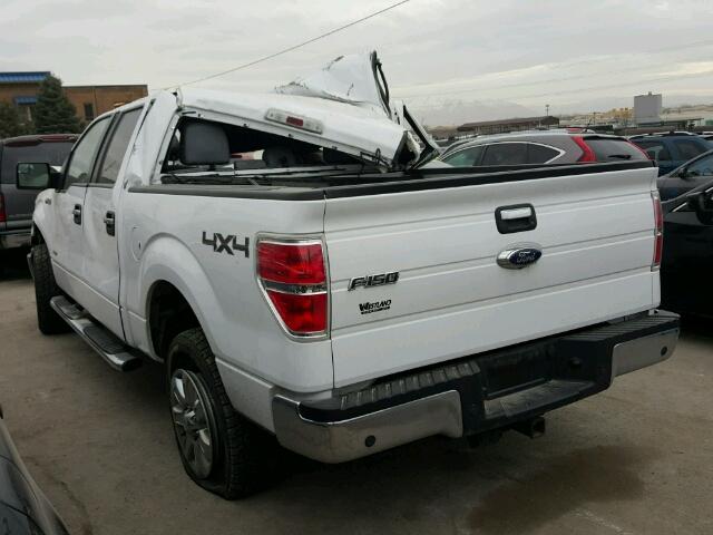 1FTFW1ET2EKF38101 - 2014 FORD F150 SUPER WHITE photo 3