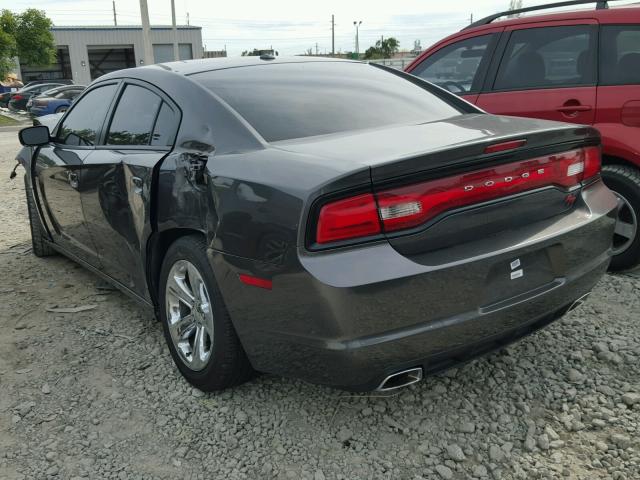 2C3CDXCT6EH171200 - 2014 DODGE CHARGER R/ GRAY photo 3