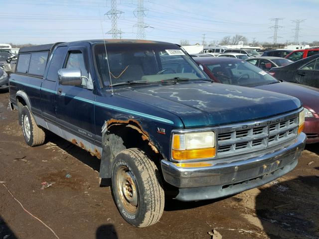 1B7GG23YXSS220227 - 1995 DODGE DAKOTA GREEN photo 1