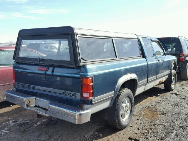 1B7GG23YXSS220227 - 1995 DODGE DAKOTA GREEN photo 4