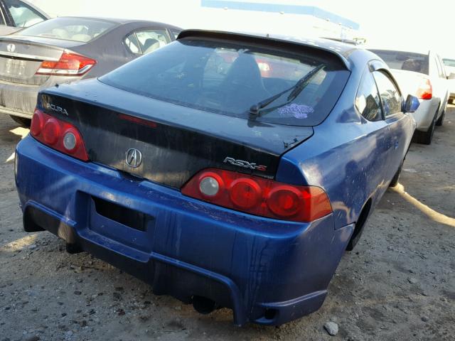 JH4DC54895S011658 - 2005 ACURA RSX BLUE photo 4