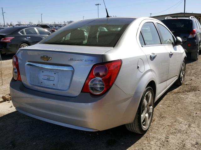 1G1JE5SH5C4142372 - 2012 CHEVROLET SONIC LTZ SILVER photo 4