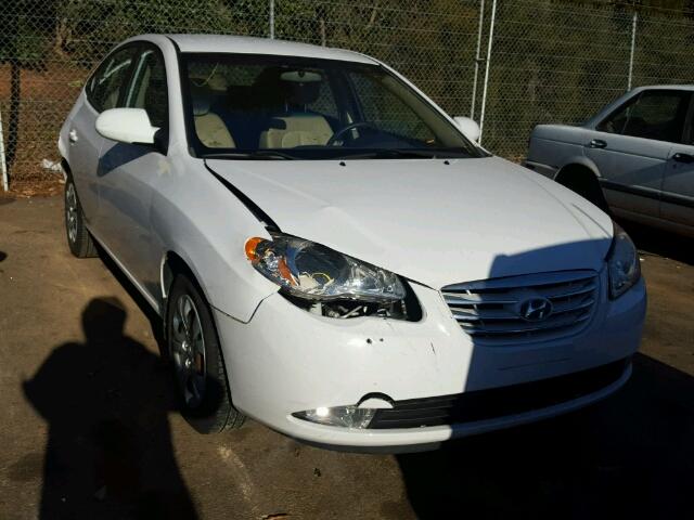 KMHDU4AD0AU856127 - 2010 HYUNDAI ELANTRA BL WHITE photo 1