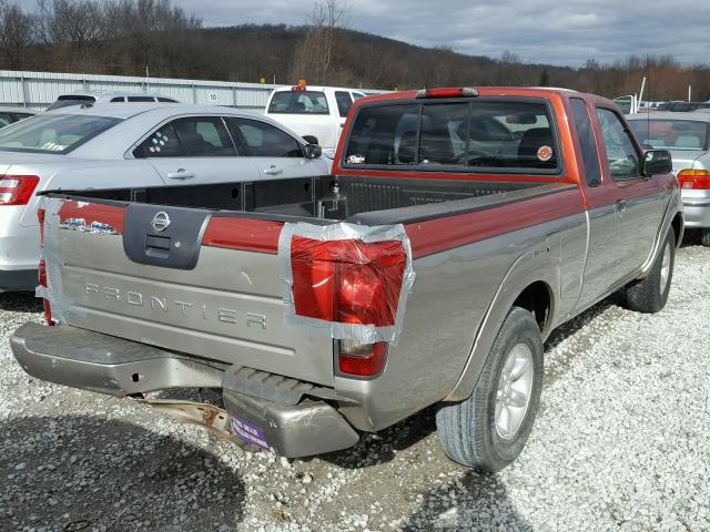 1N6DD26T03C422630 - 2003 NISSAN FRONTIER K RED photo 4