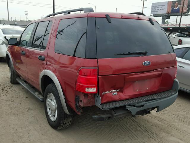 1FMZU62E92UB28820 - 2002 FORD EXPLORER X BURGUNDY photo 3