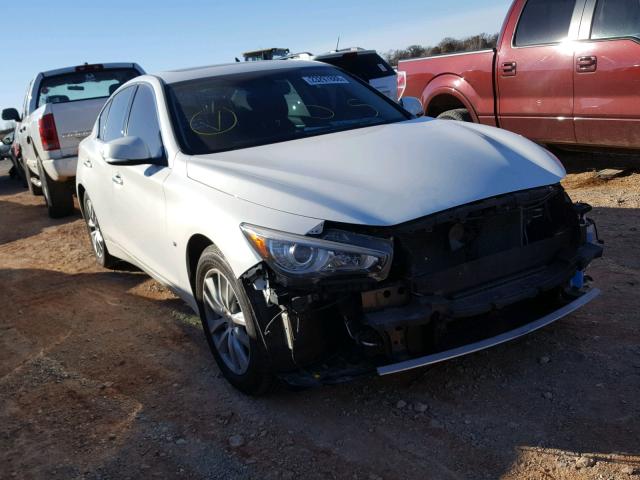 JN1BV7AR1EM683958 - 2014 INFINITI Q50 BASE WHITE photo 1