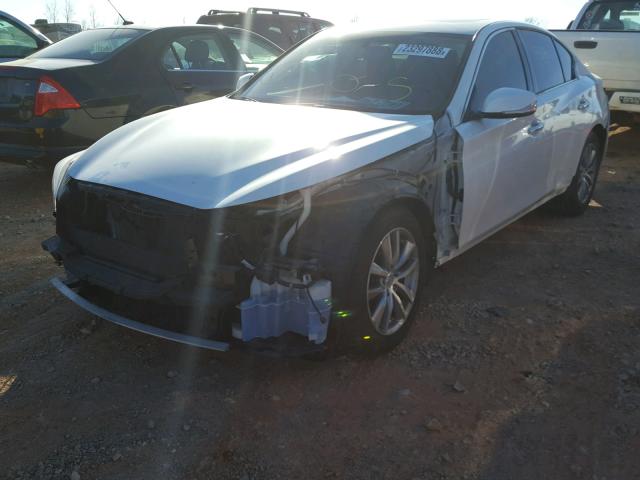 JN1BV7AR1EM683958 - 2014 INFINITI Q50 BASE WHITE photo 2