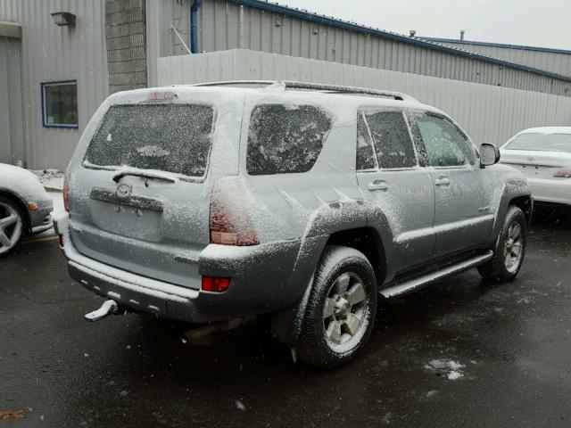 JTEBT14R730008496 - 2003 TOYOTA 4RUNNER SR SILVER photo 4