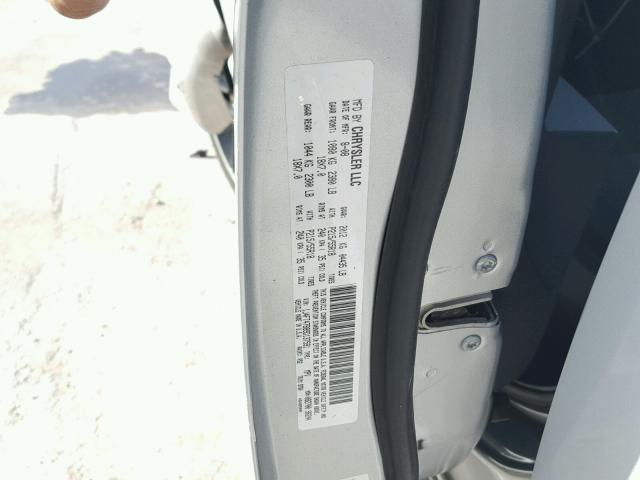 1J4FT47B89D137591 - 2009 JEEP COMPASS SP SILVER photo 10