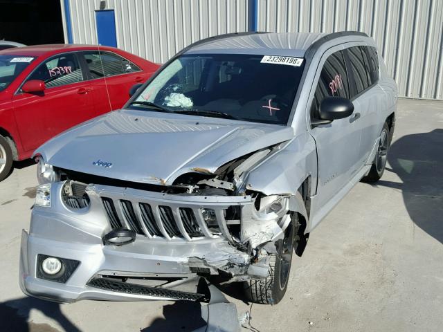 1J4FT47B89D137591 - 2009 JEEP COMPASS SP SILVER photo 2