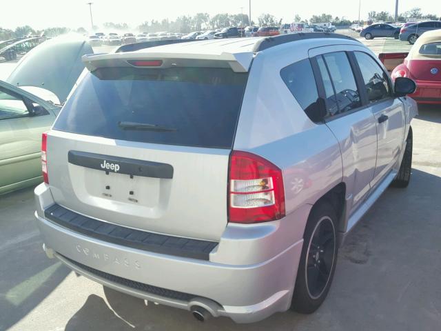 1J4FT47B89D137591 - 2009 JEEP COMPASS SP SILVER photo 4