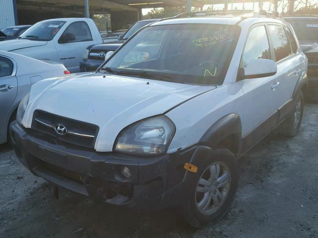 KM8JN12D47U639847 - 2007 HYUNDAI TUCSON SE WHITE photo 2