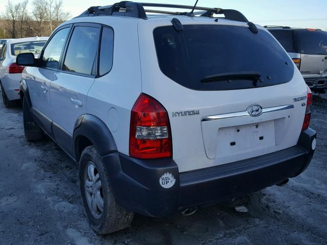 KM8JN12D47U639847 - 2007 HYUNDAI TUCSON SE WHITE photo 3