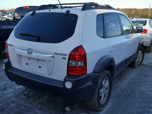 KM8JN12D47U639847 - 2007 HYUNDAI TUCSON SE WHITE photo 4