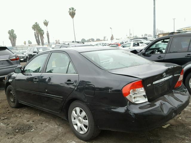 4T1BE32K73U169337 - 2003 TOYOTA CAMRY LE BLACK photo 3