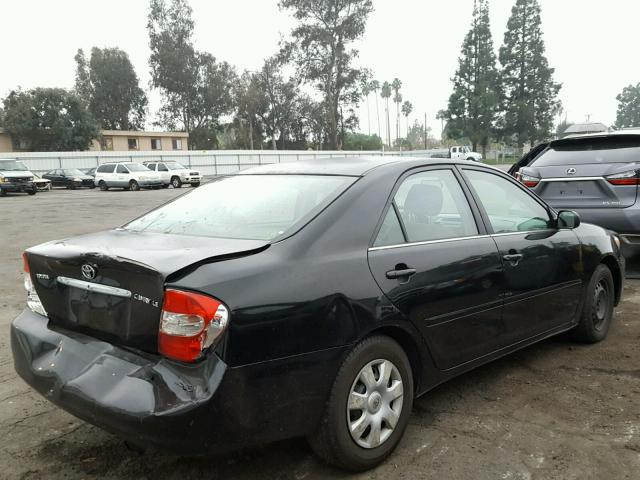 4T1BE32K73U169337 - 2003 TOYOTA CAMRY LE BLACK photo 4