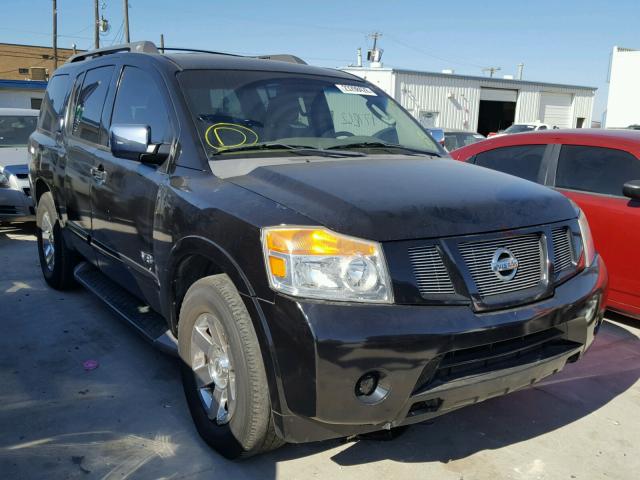 5N1AA08D28N614745 - 2008 NISSAN ARMADA SE BLACK photo 1