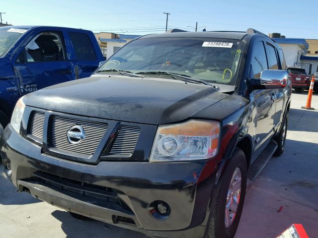 5N1AA08D28N614745 - 2008 NISSAN ARMADA SE BLACK photo 2