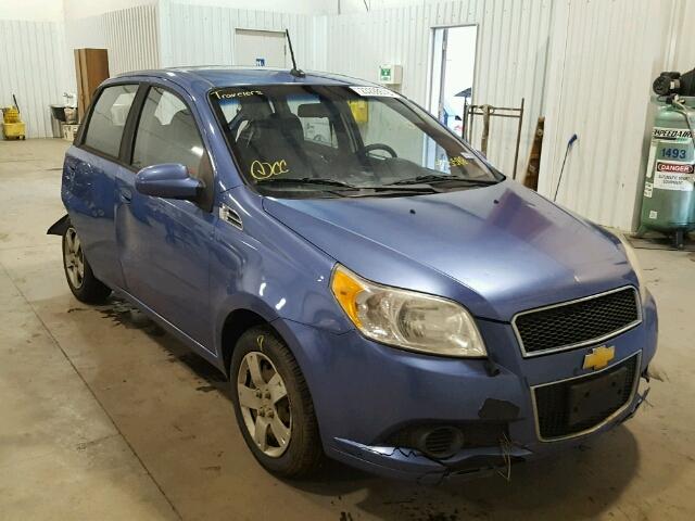 KL1TD66E99B385588 - 2009 CHEVROLET AVEO LS BLUE photo 1